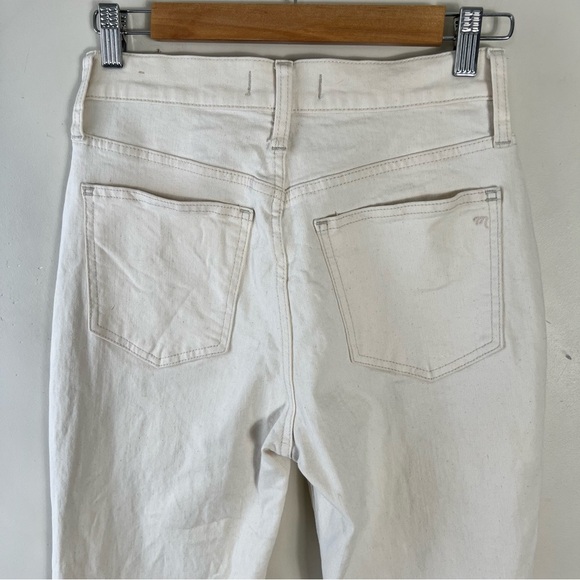 Madewell The Perfect Vintage Jean in Vintage Canvas Wash Size 25 Cream High Rise - Picture 6 of 14